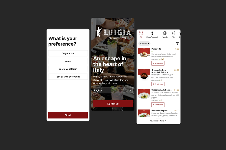 Roast my Product Episode 1: Luigia digital menu