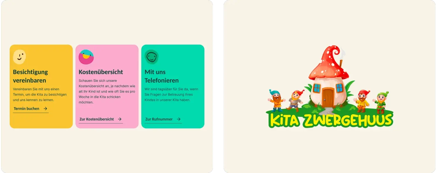 Image showing Kita Zwergehuus Website