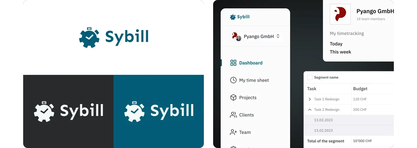 Image showing Sybill timetracking