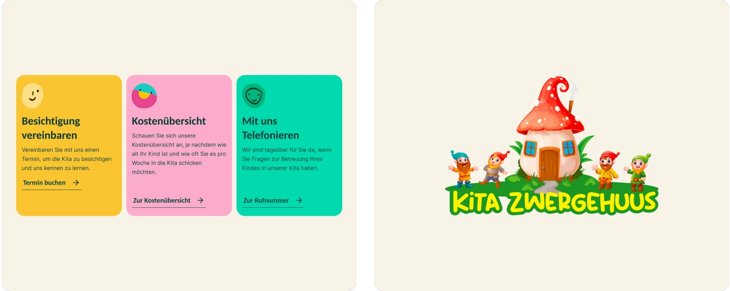 Image showing Kita Zwergehuus Website Image showing Kita Zwergehuus Website